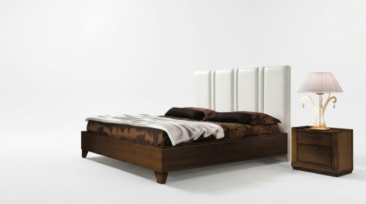 Bedroom bed nightstand double beds modern bed frame bed set three-piece.
