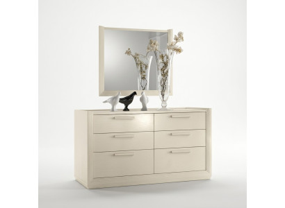 Dresser Mirror Dressers Group Wood Design Sideboard Side Cabinet Shelf Set 2-piece