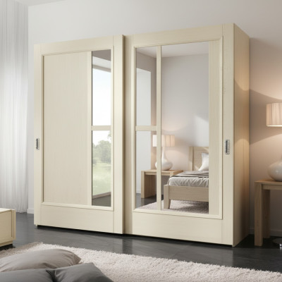 Cabinets Clothes Wardrobe Closet Luxury Sliding Doors Design Wood Modern