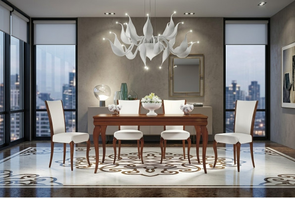 Luxury Dining Table Table Tables Dining Wood Modern Design Extendable Dining Room Italy