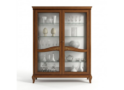 Display luxury showcase display case glass cabinet wood shelf modern cabinets new