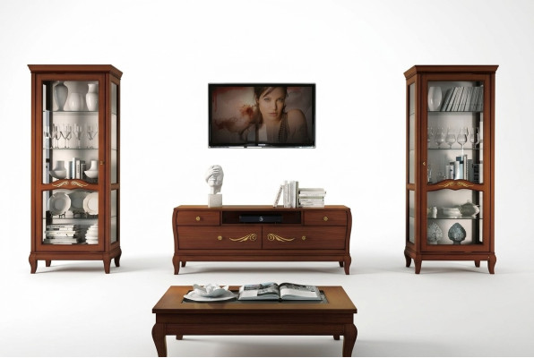 rtv set 3-piece living room display cabinet TV modern wood furniture cabinet style new group