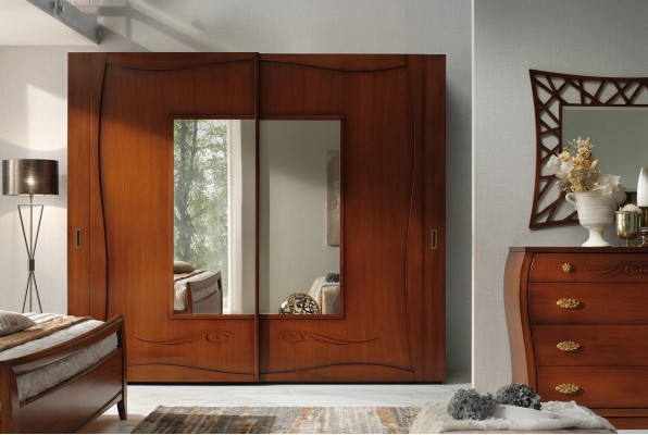 Wardrobe closets clothes cabinet luxury sliding doors design wood modern