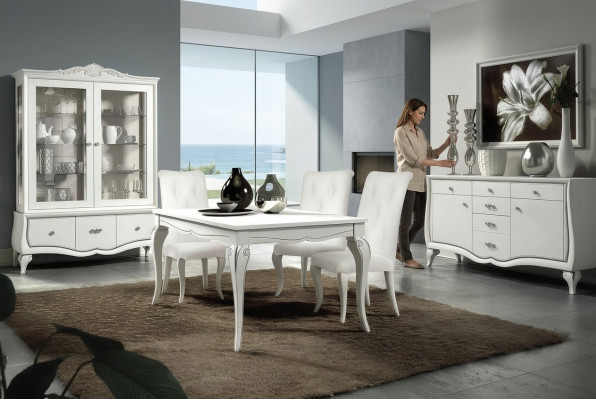 Table wood tables modern design dining room dining luxury Italy extendable dining table