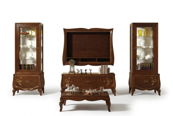 RTV set living room cabinet TV modern wood furniture cupboard style group Italian