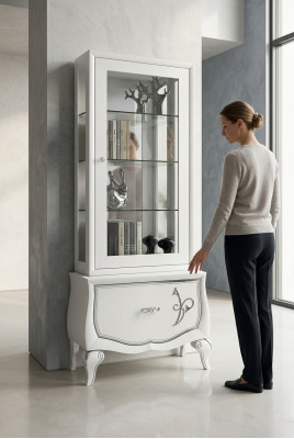 Glass cabinet showcase cabinets shelf wood display cabinet design modern living room new