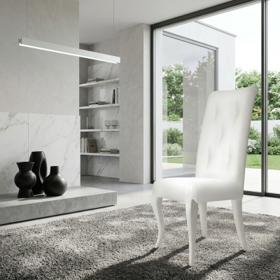 Dining room chair, chair, dining room, modern chairs, wood design, white seat armchair.