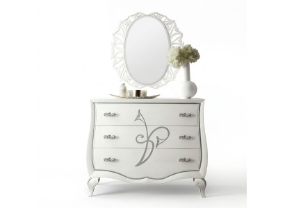 Dresser Mirror Dressers Cabinet Luxury Shelf Console Furniture Group New Set 2-piece.