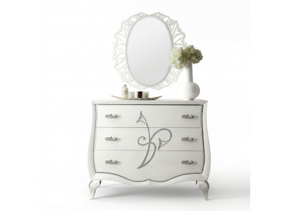 Dresser Mirror Dressers Cabinet Luxury Shelf Console Furniture Group New Set 2-piece.