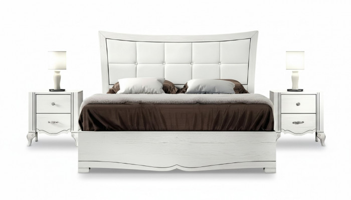 Bedroom bed nightstand beds wood set modern nightstands 3-piece set.