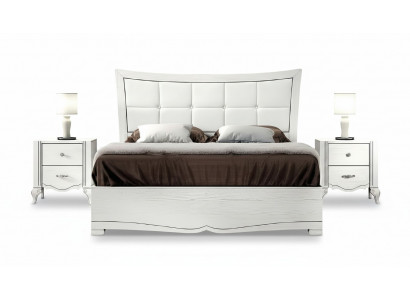Bedroom bed nightstand beds wood set modern nightstands 3-piece set.