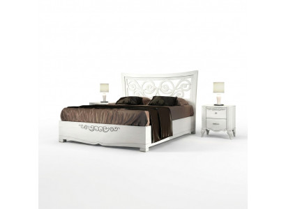 Set of 3-piece bedroom bed nightstand beds double bed wood group set new