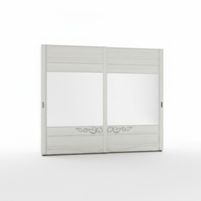 Wardrobe Cabinet Shelf Storage Closet Modern Mirror Wood Design