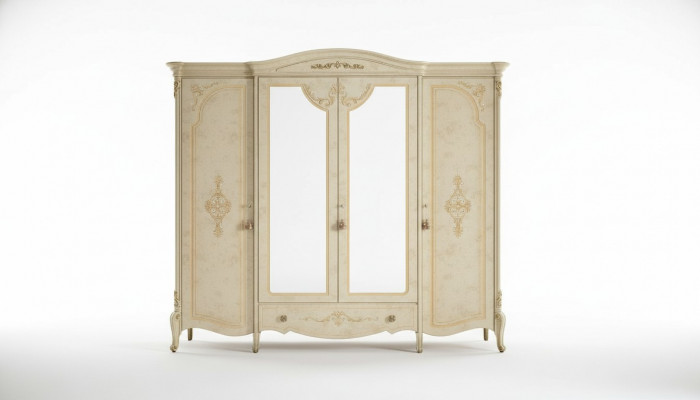 Wardrobe Closet Baroque Style Furniture Classic Bedroom Closets Wood