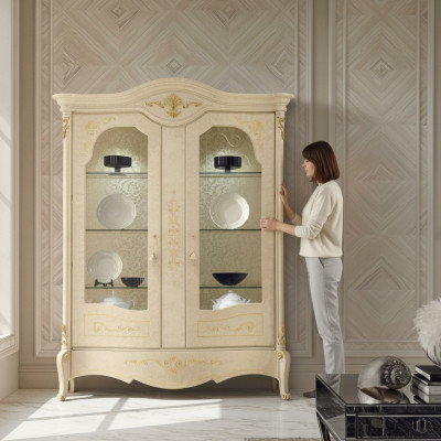Showcase Italian Luxury Furniture Display Cabinets Glass Design Cabinet