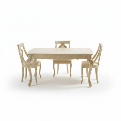Extendable dining table classic design table Italian furniture wooden dining tables