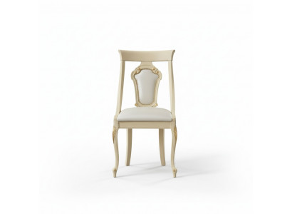 Dining chair chair dining chairs wood design style baroque beige backrest seat