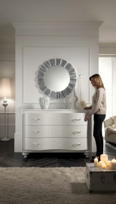 Dresser Designer Chest Sideboard Cabinet Shelf Luxury Modern Wood