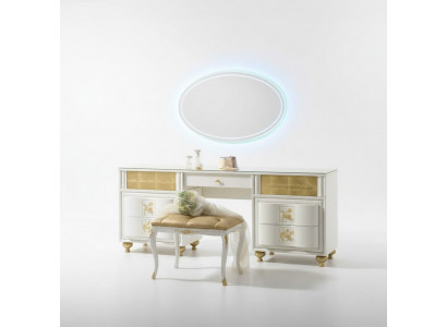 Luxury Set Vanity Table Mirror XXL Console Dresser Bedroom Modern Complete