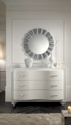 Set chest of drawers mirror luxury console dressers bedroom stool complete wood