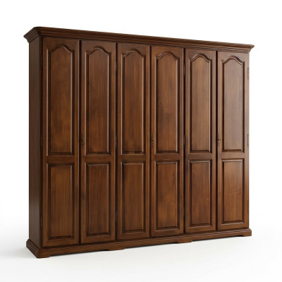 Solid wood Vaccari cav Giovanni bedroom wardrobe with sliding doors
