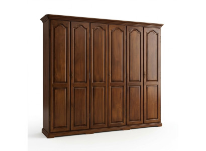 Solid wood Vaccari cav Giovanni bedroom wardrobe with sliding doors