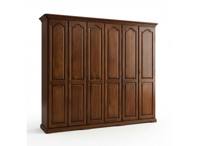 Solid wood Vaccari cav Giovanni bedroom wardrobe with sliding doors