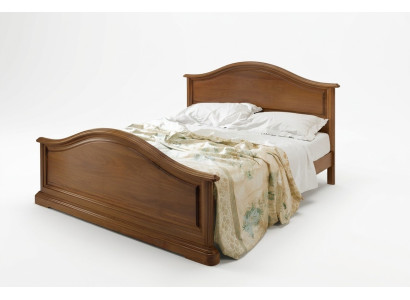 Buy a large double bed in a classic, simple style made of natural wood.