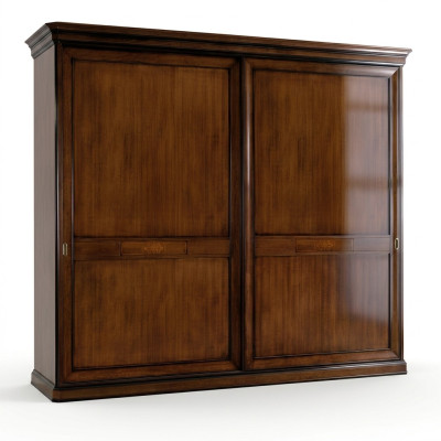 Solid wood wardrobe wooden cabinet wardrobe massive bedroom furniture Italy