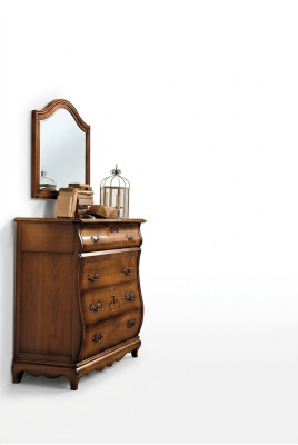 Dresser Sideboard Cabinet Wood Dressers Italian Furniture Solid Mirror 2-piece