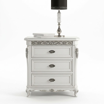 Bedside table with 3 drawers wooden cabinet furniture design Vaccari cav giovanni new