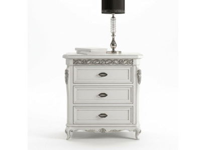 Bedside table with 3 drawers wooden cabinet furniture design Vaccari cav giovanni new