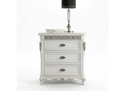 Bedside table with 3 drawers wooden cabinet furniture design Vaccari cav giovanni new