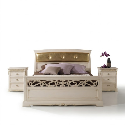 Bed Bedroom Furniture Set Complete Set Double Sets Beds 3 pcs.