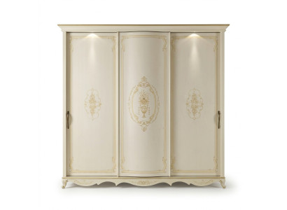 Solid wood wardrobe, bedroom furniture design wardrobe, white cupboards