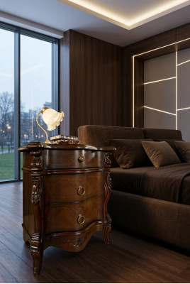 Dessert consoles bedroom furniture bedside tables Italian lamps table