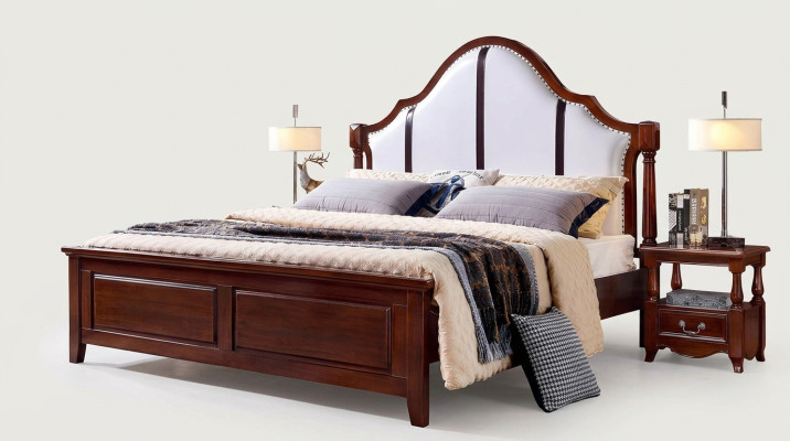 Bed 2 Nightstands 3-piece Bedroom Set Furniture Classic Luxury Beds