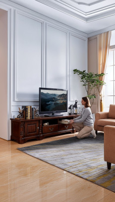 Lowboard cabinet RTV living room TV wooden furniture classic cabinet