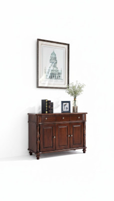 Commode Brown Sideboard Solid Wood Cabinet Furniture Design
