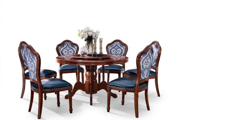 Dining Room Round Tables, Dining Table Design, Table Furniture, Solid Wood, Luxury