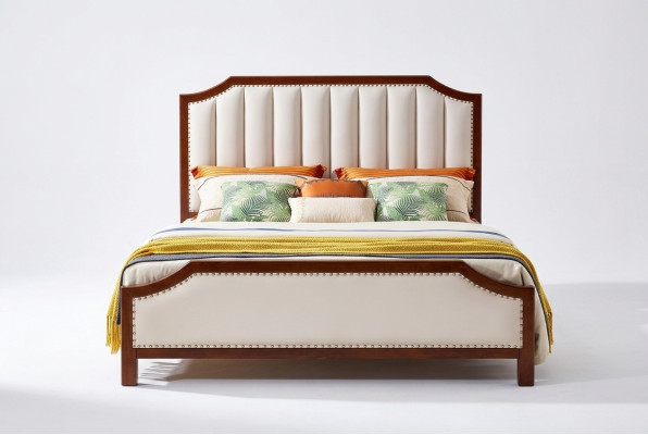 Bed 2x Nightstands 3-piece Bedroom Set Classic Luxury Design