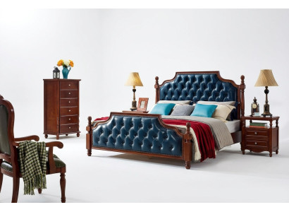 Bedroom Set Design Bed 2x Nightstands Classic Luxury 3-piece.