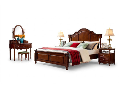 Design beds luxury furniture 2x nightstands 3-piece bedroom set