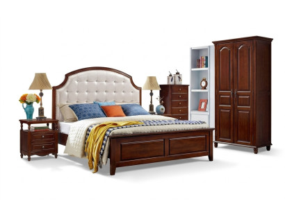 Bed Furniture Wood Design Beds Solid Wood Double Bed Bedroom Classic