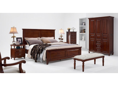 Bed bedroom set design beds 2x bedside tables 3-piece bed frame