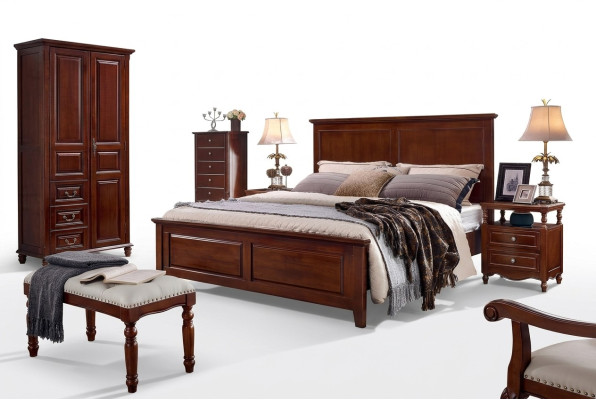 Luxury wooden bed frame double bed frames beds double beds furniture
