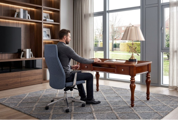 Office desk armchair study room office furniture furnishings
