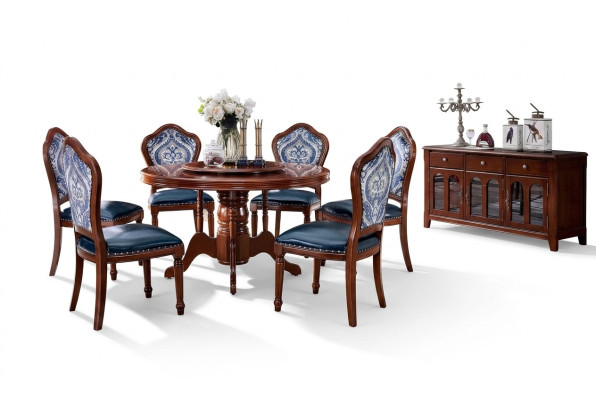 Dining room tables round furniture dining table luxury round table solid wood