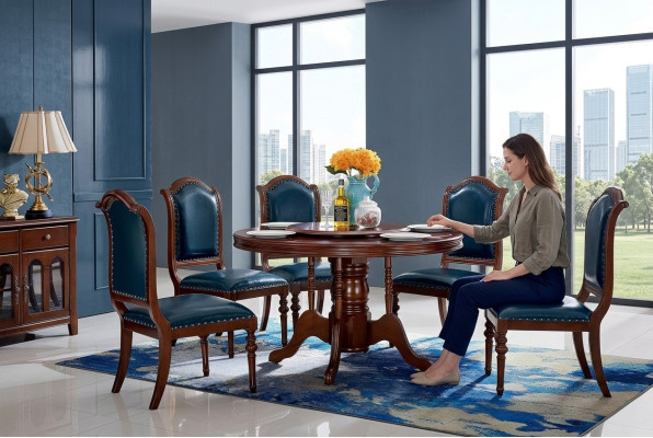 Tables Round Furniture Dining Room Dining Table Luxury Round Table Solid Wood
