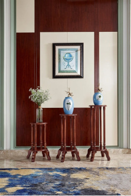 Stand flower stand shelf wood flower pot stand furniture accessories